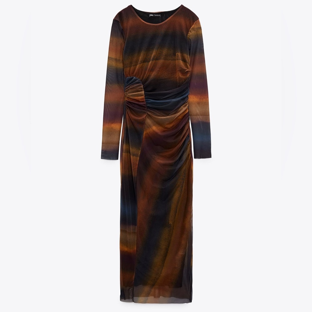 Printed Tulle Dress